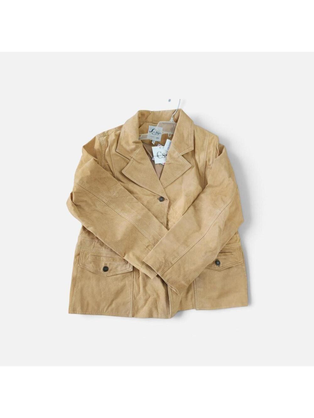 Caren Sport Women's Tan and Cream Coat